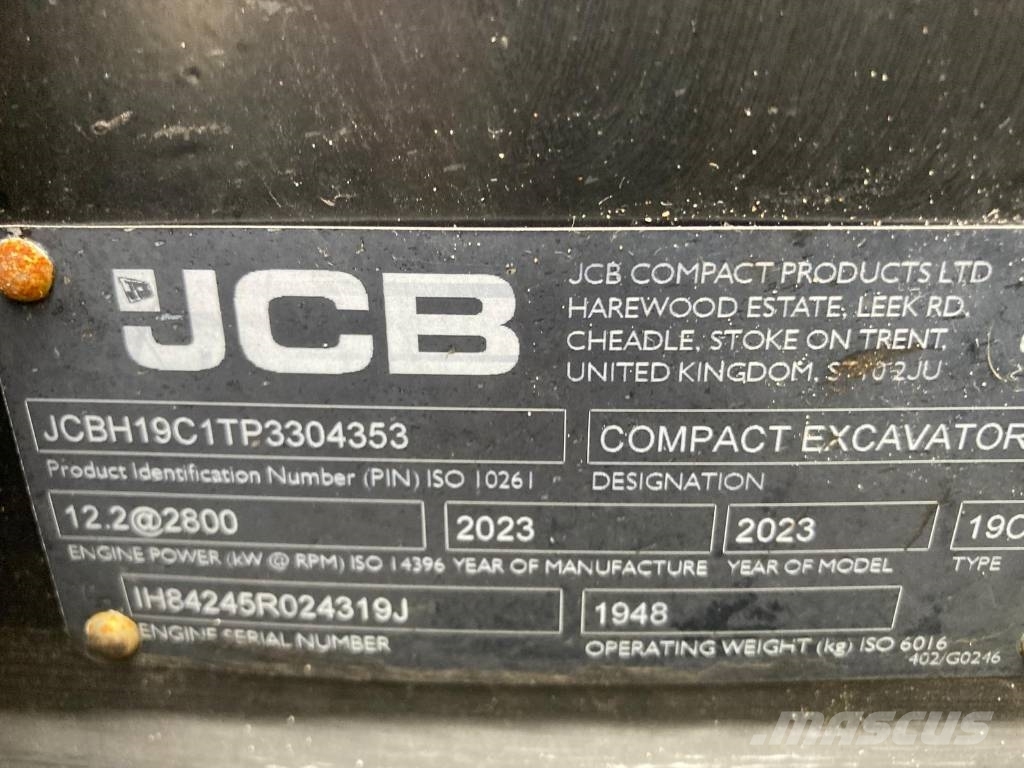 JCB 19 C-1 Minibagger < 7t