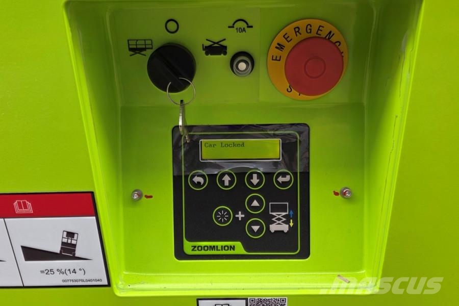 Zoomlion ZS1012AC-LI Unused, Valid Inspection, Electric, 11 Nůžková zvedací plošina