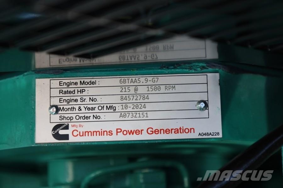 Cummins C170D5Q Declaration of Conformity, Diesel, 170kVA, Generatori diesel