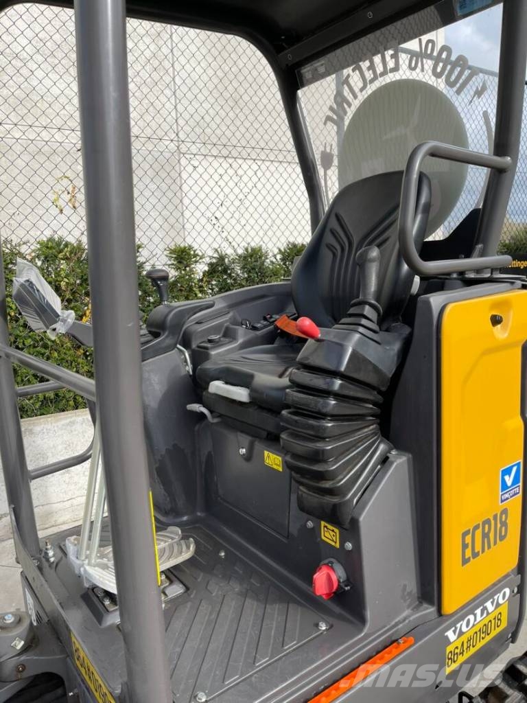 Volvo JECR18E Electric Mini ekskavatörler, 7 tona dek