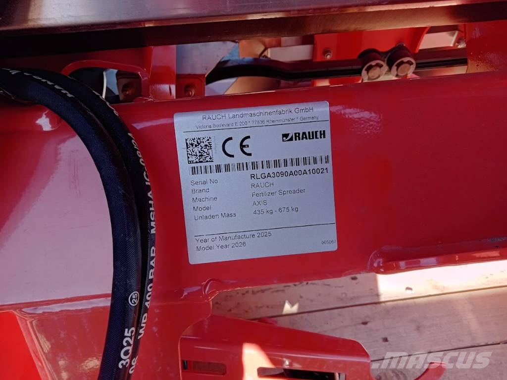 Rauch Axis 25 EMC V18 Isobus معدات فرد المواد المعدنية