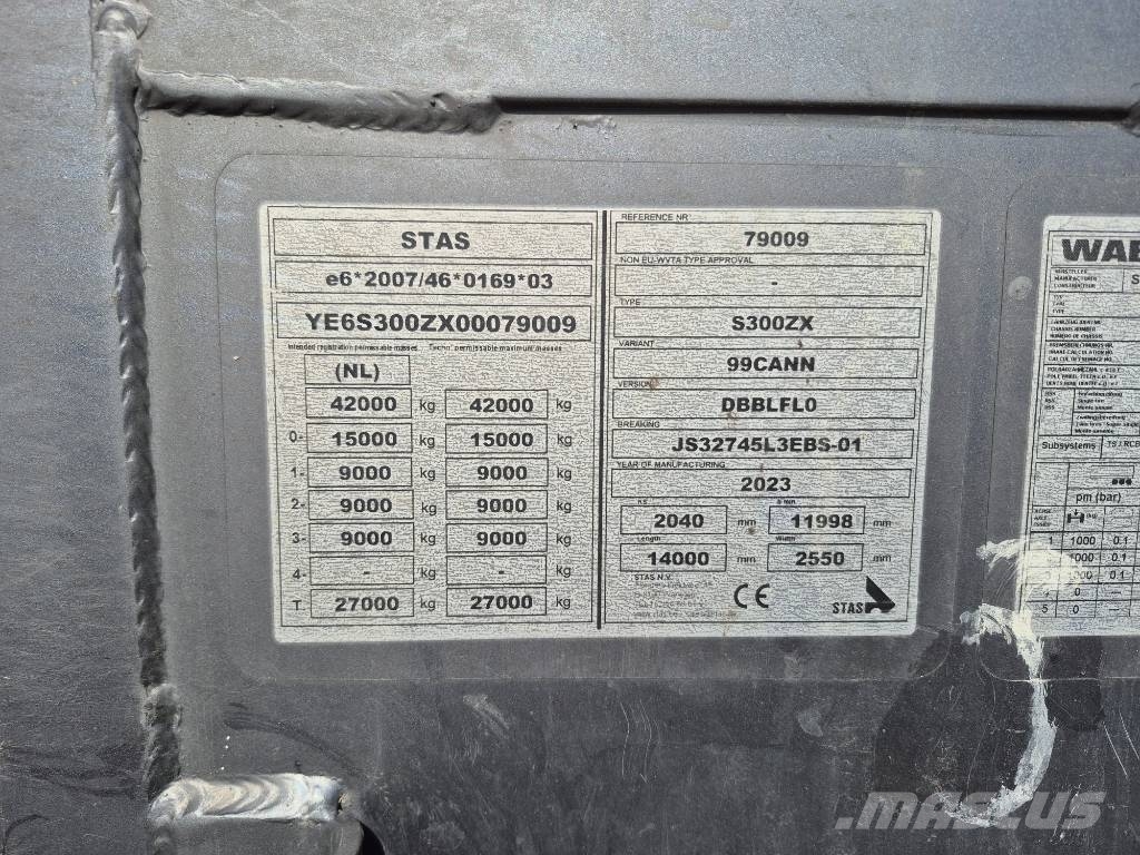 Stas S300ZX Walking floor semitrailers