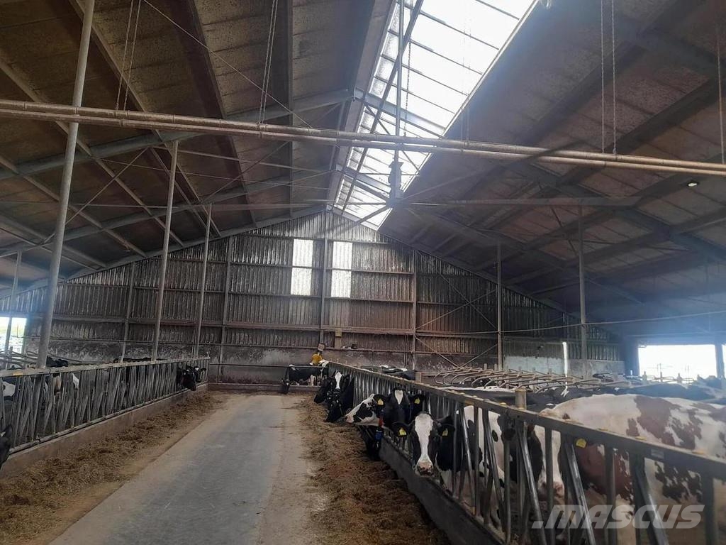  Complete barn including complete inventory for 120 ماكينات وملحقات مواش أخرى