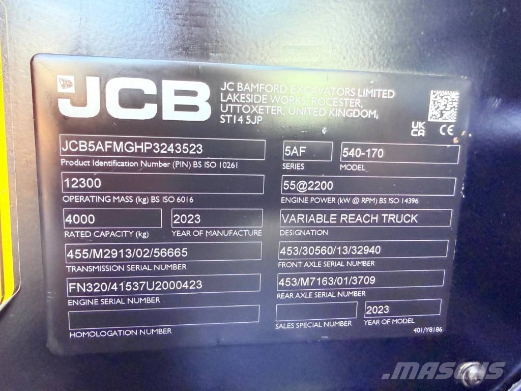 JCB 540-170 Telescopic handlers