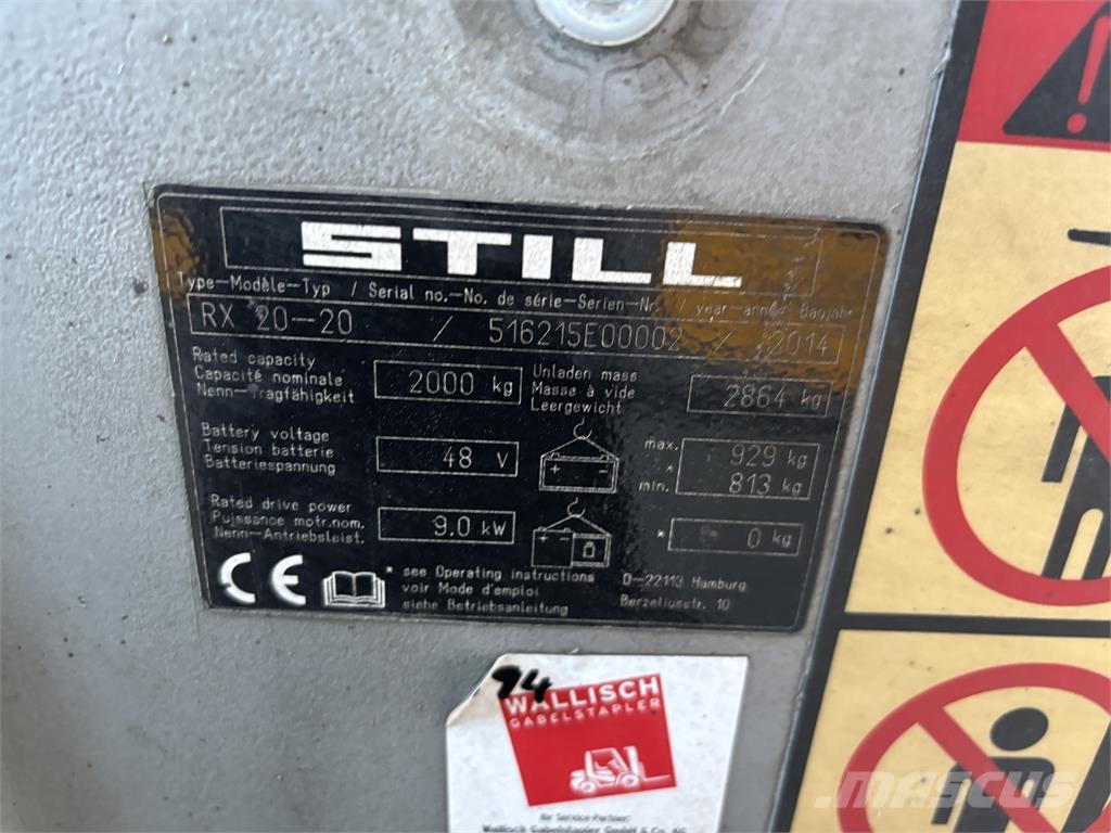 Still RX20-20 Elektrische heftrucks