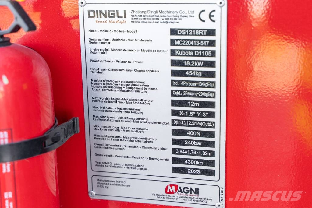 Magni DS 1218 RT Scissor lifts