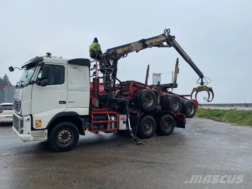 Volvo FH 660 RETARDER /DIEBOLT D2887 2017 endommagé Camiões de transporte de troncos