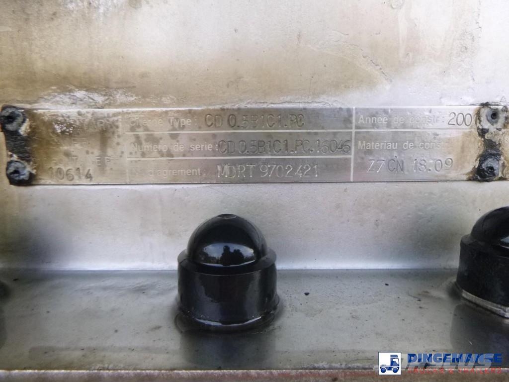 Magyar Bitumen / heavy oil tank inox 30.2 m3 / 1 comp + A Poluprikolice cisterne