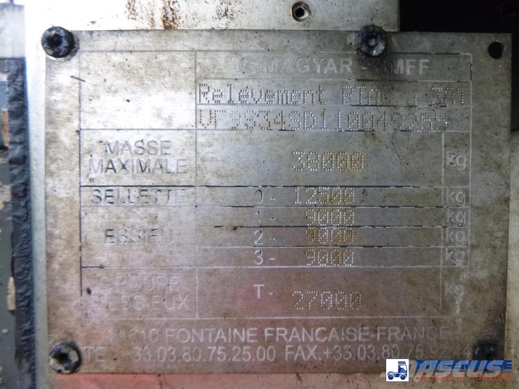 Magyar Bitumen / heavy oil tank inox 30.2 m3 / 1 comp + A Poluprikolice cisterne