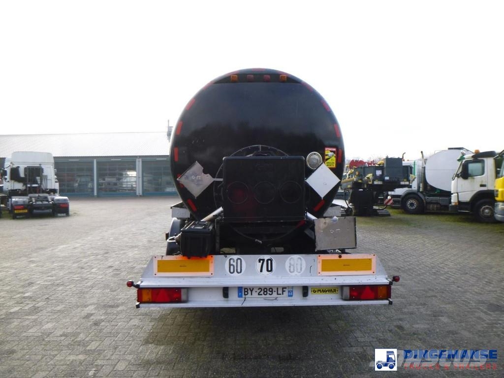 Magyar Bitumen / heavy oil tank inox 30.2 m3 / 1 comp + A Poluprikolice cisterne