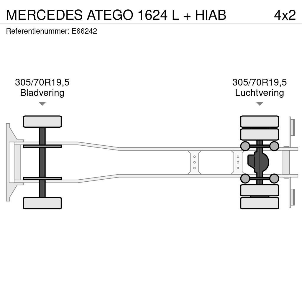 Mercedes-Benz ATEGO 1624 L + HIAB Camiones polibrazo