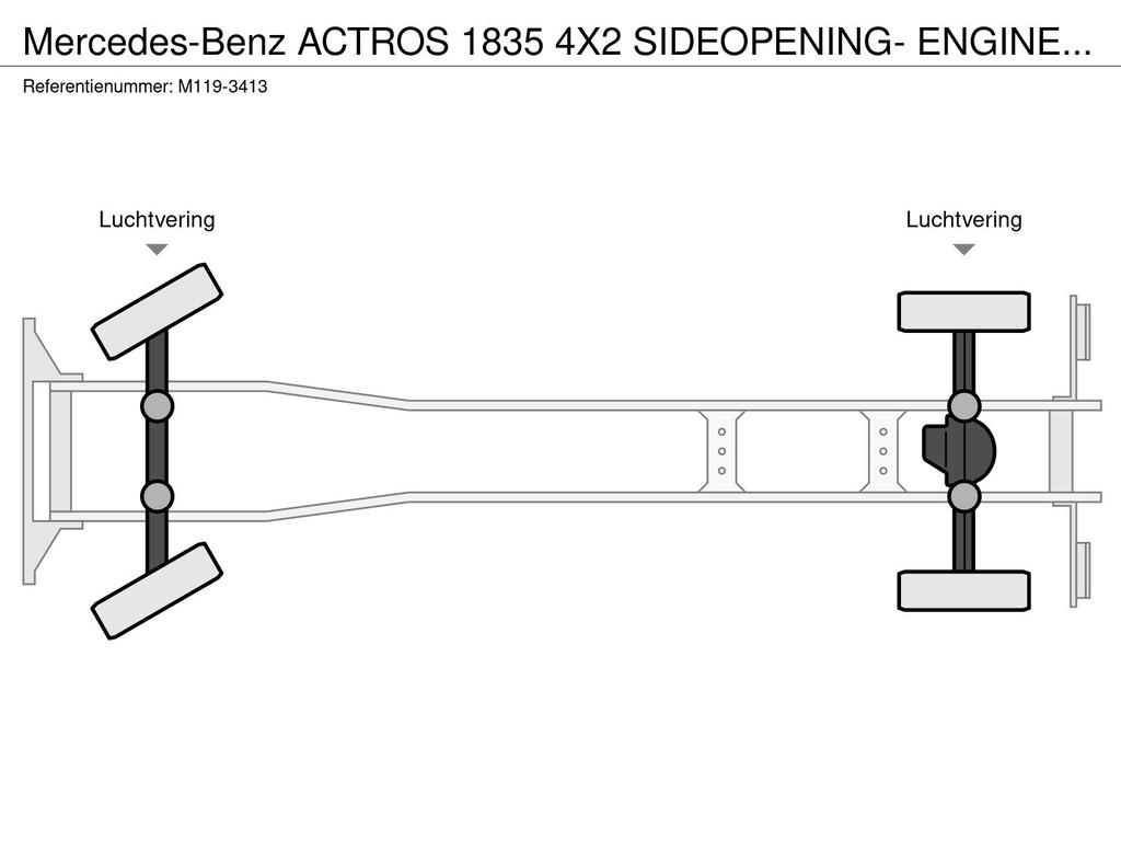 Mercedes-Benz ACTROS 1835 4X2 SIDEOPENING- ENGINE DEFEKT Samochody ciężarowe ze skrzynią zamkniętą