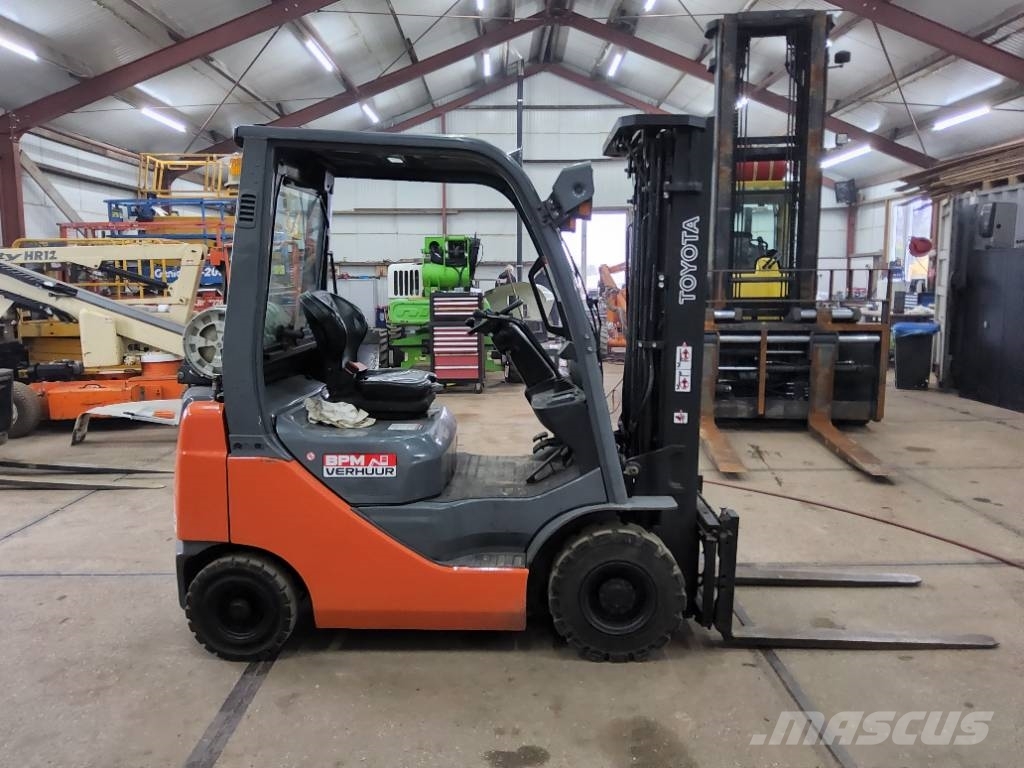 Toyota 1,5Ton heftruck H02-8FGF15 lpg 1.5t forklift Газовые погрузчики