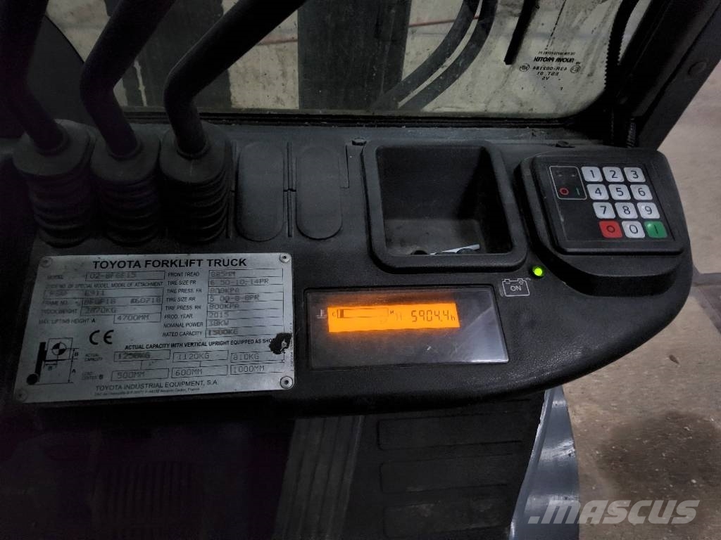 Toyota 1,5Ton heftruck H02-8FGF15 lpg 1.5t forklift Газовые погрузчики