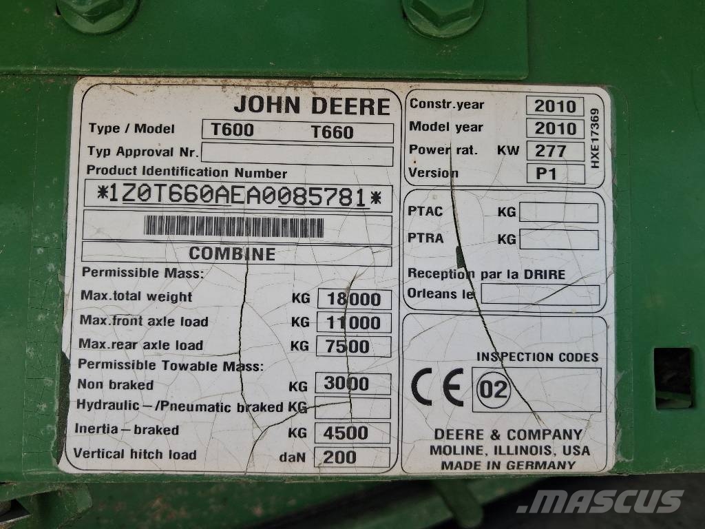 John Deere T 660 i Зерноуборочные комбайны
