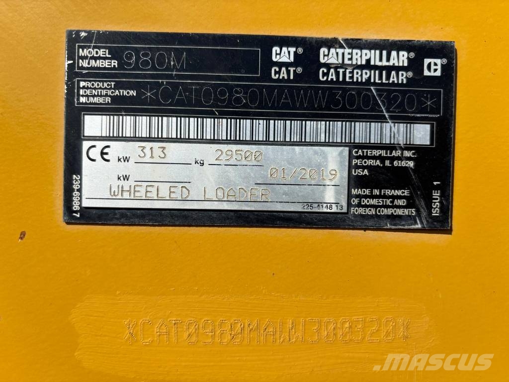 CAT 980 M Kolesni nakladalci