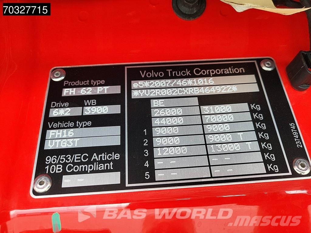 Volvo FH16 650 FH16 6X2 Lift+Lenkachse I-ParkCool ACC Na وحدات الجر
