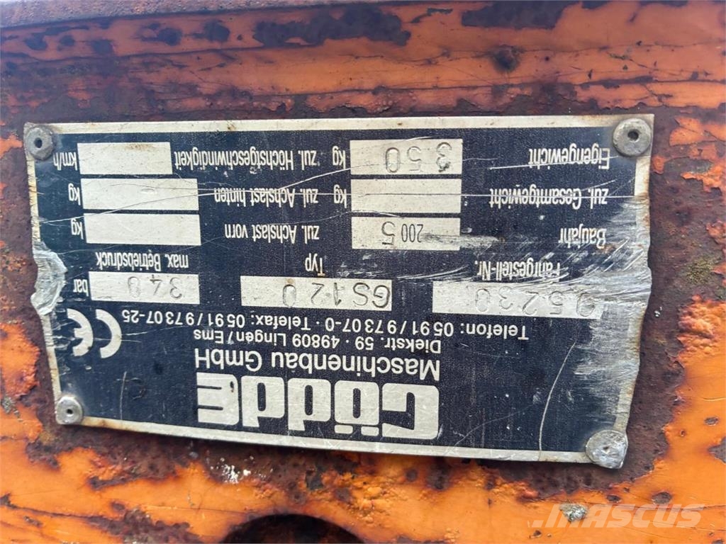 Deutz-Fahr DX 6.06 + Gödde Mähausleger 曳引機
