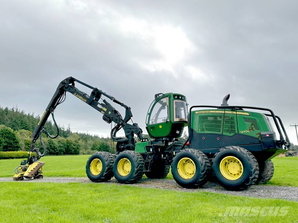 John Deere 1270G Forestry Harvester 8WD c/w 415 Head Harversteri
