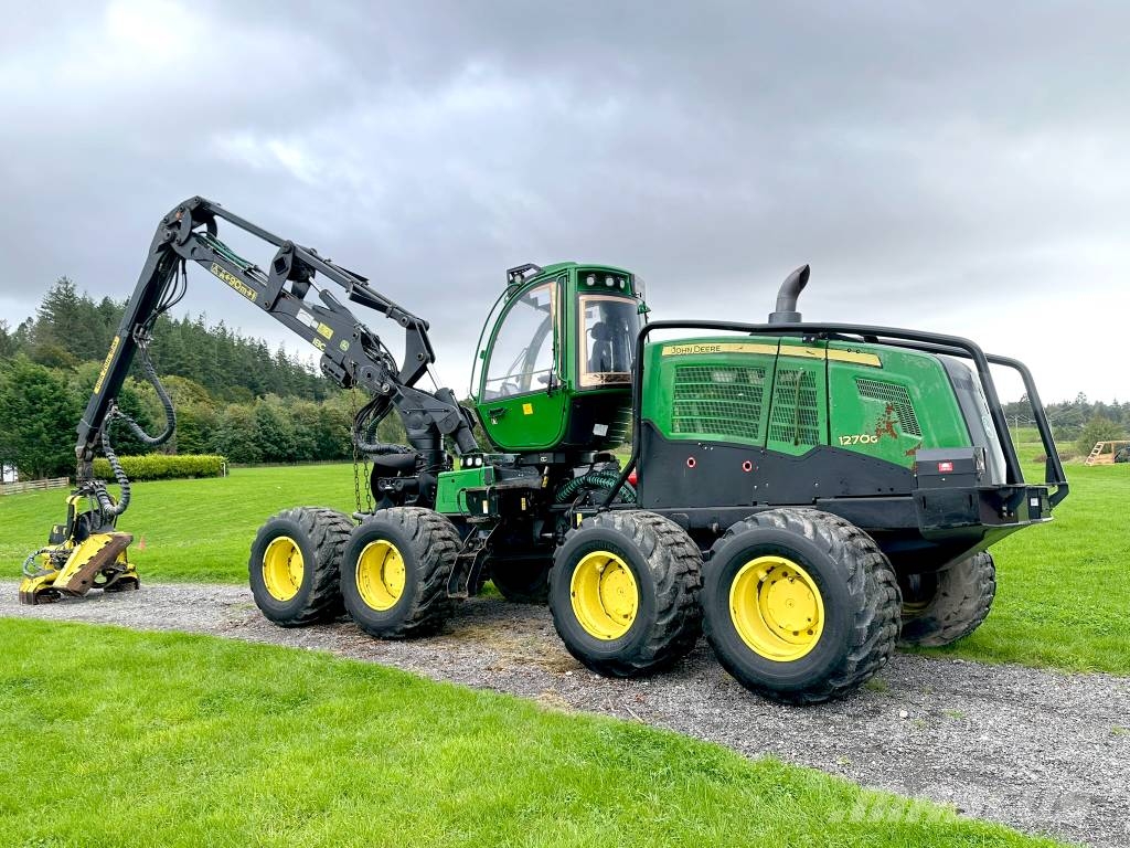 John Deere 1270G Forestry Harvester 8WD c/w 415 Head Harversteri
