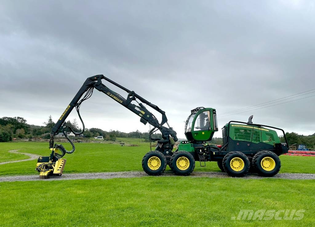 John Deere 1270G Forestry Harvester 8WD c/w 415 Head Harversteri