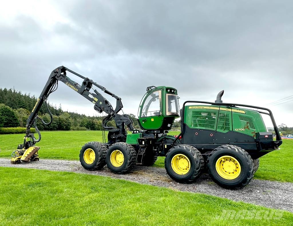 John Deere 1270G Forestry Harvester 8WD c/w 415 Head Harversteri