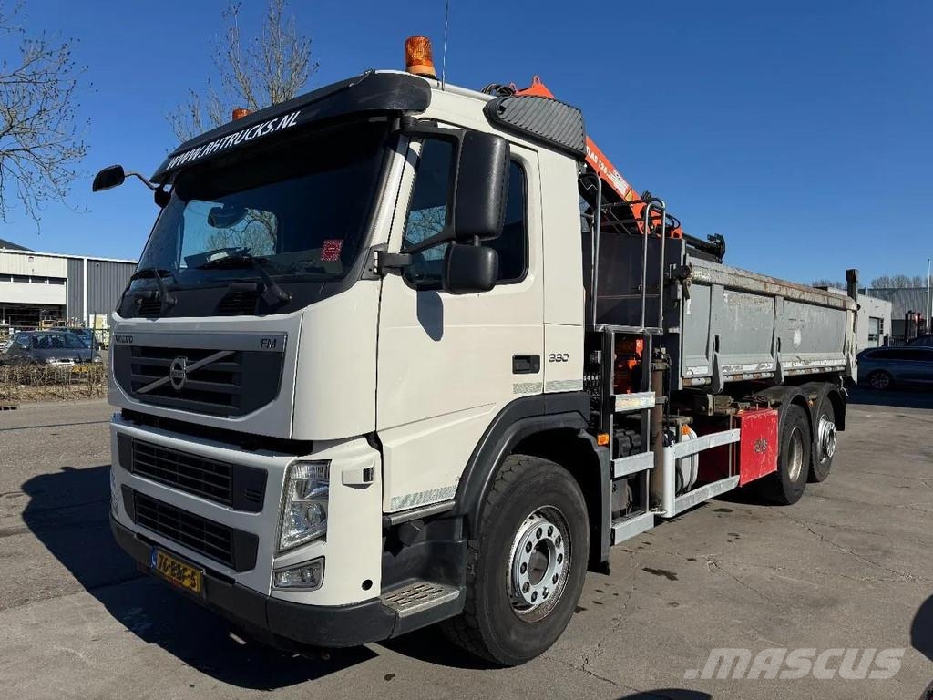Volvo FM 330 6X2 EURO 5 - ATLAS 126.3E + REMOTE CONTROL Bañeras basculantes usadas