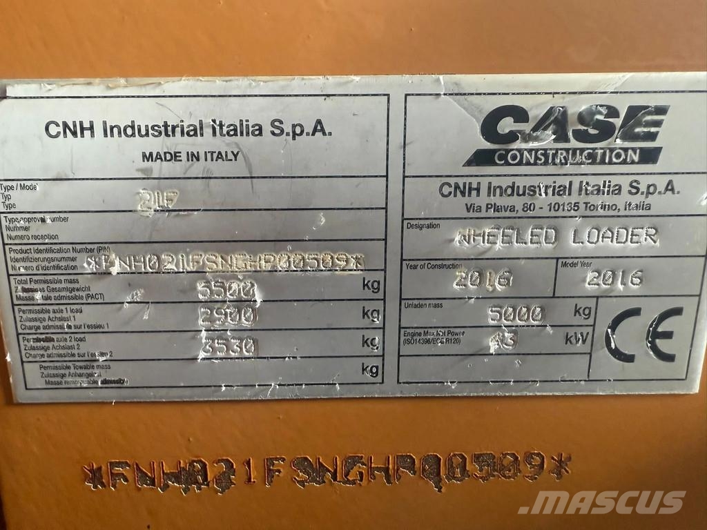 CASE 21F XT | BJ: 2016 | Hours: 2058h | Quick change | 휠로우더