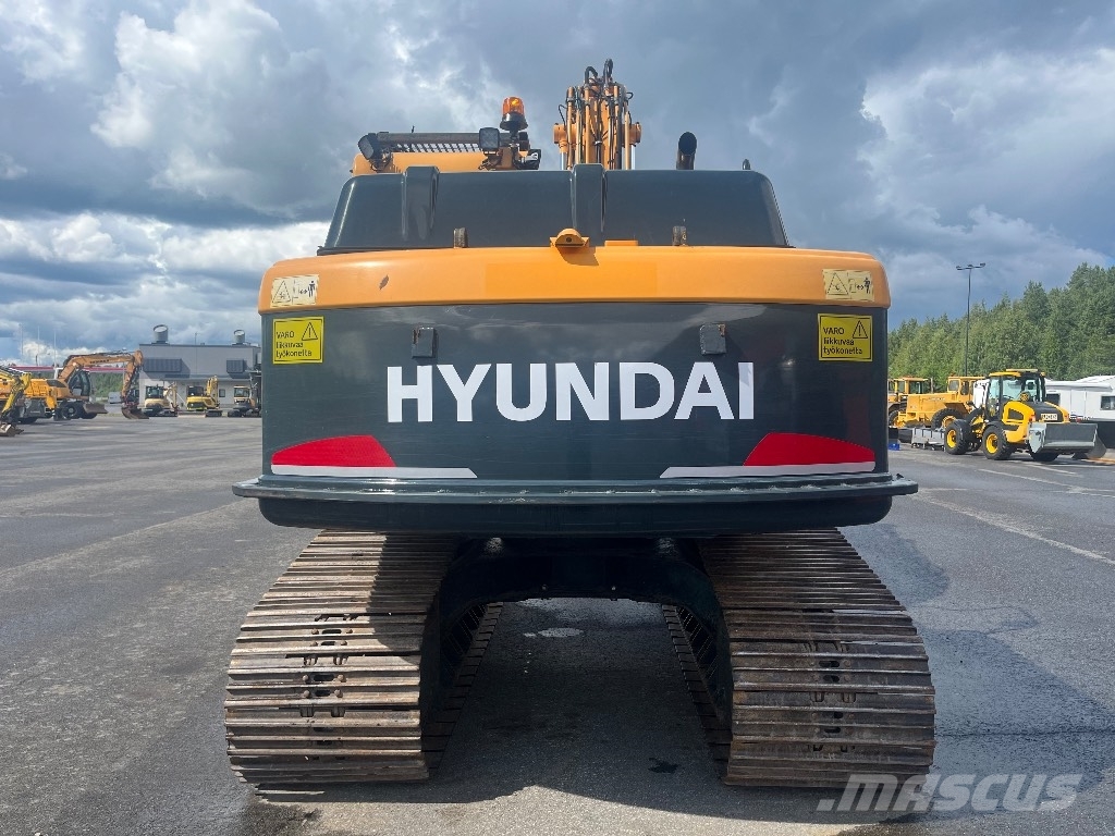 Hyundai Robex 140 LCM-9 / Engcon, Harvesteri, Uudet ketjut Excavadoras sobre orugas