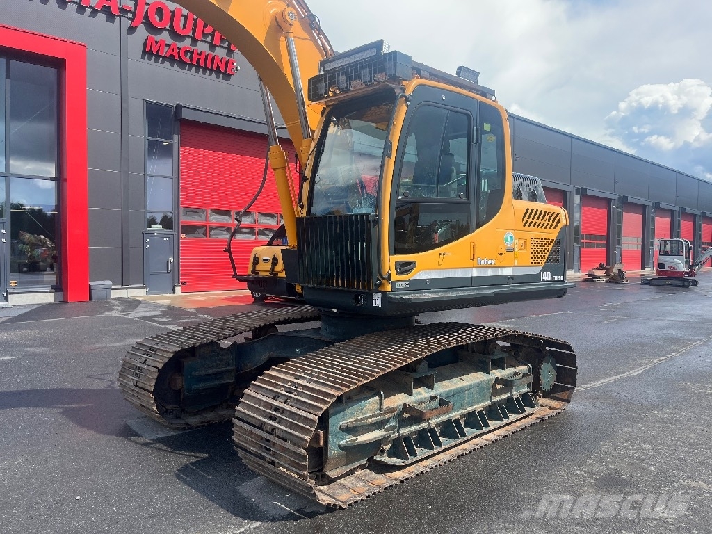 Hyundai Robex 140 LCM-9 / Engcon, Harvesteri, Uudet ketjut Excavadoras sobre orugas