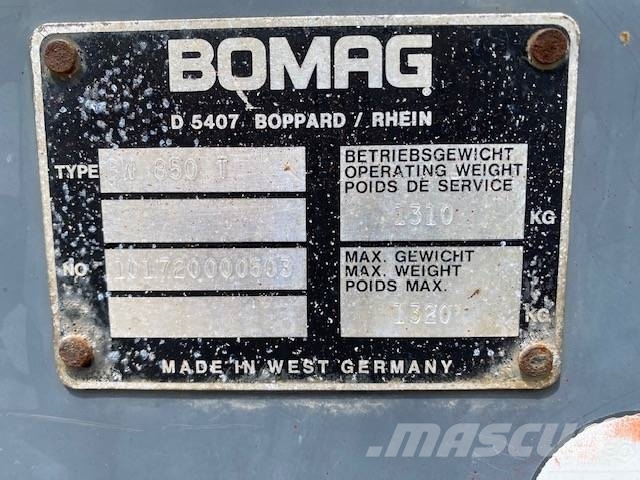 Bomag BW 850 T Rolos compactadores de tambor duplo