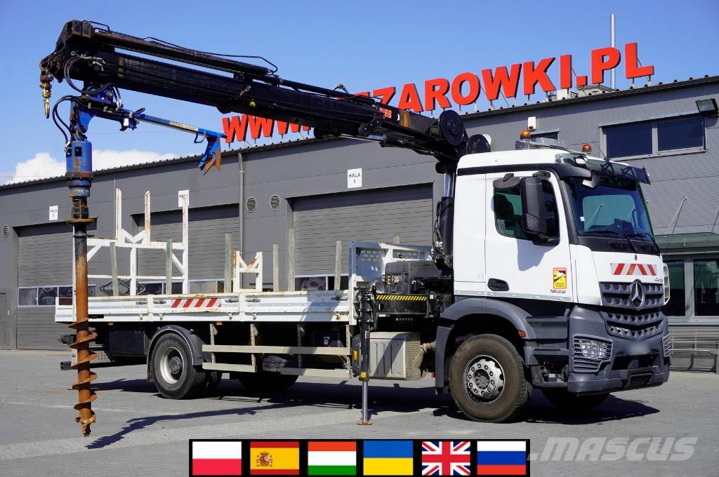 Mercedes-Benz Arocs 1833 4×2 / 50 tho. km! / HIAB X-HIPRO 192 ES Автокрани