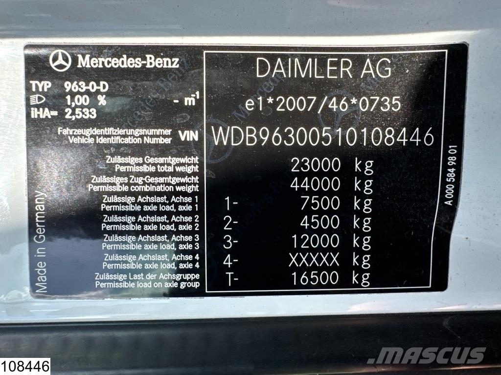 Mercedes-Benz Actros 2543 6x2, EURO 6, Retarder, Standairco, Mul Avtotransporterji