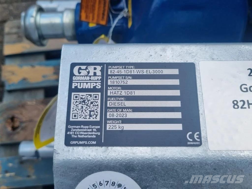 Gorman-Rupp 82H52 Gorman-Rupp 82H52 Supra Vodní čerpadla
