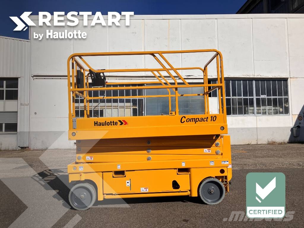 HAULOTTE COMPACT10 - NEW BATTERIES 4 NEW WHEELS Nacelle ciseaux