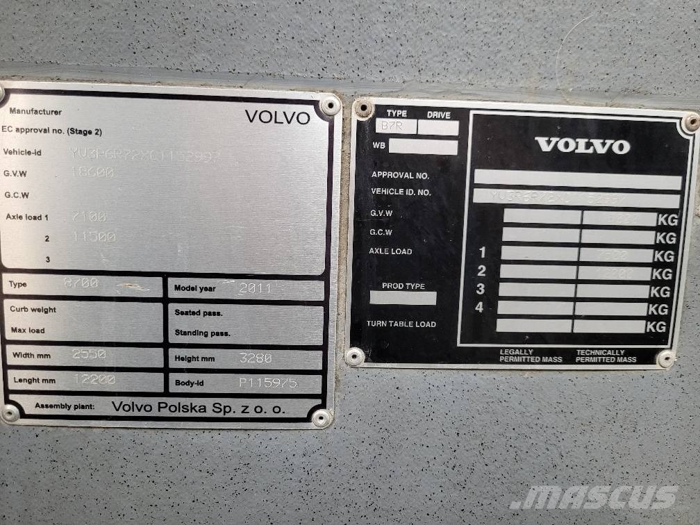 Volvo B7R 8700 EURO5 KLIIMA Városi buszok