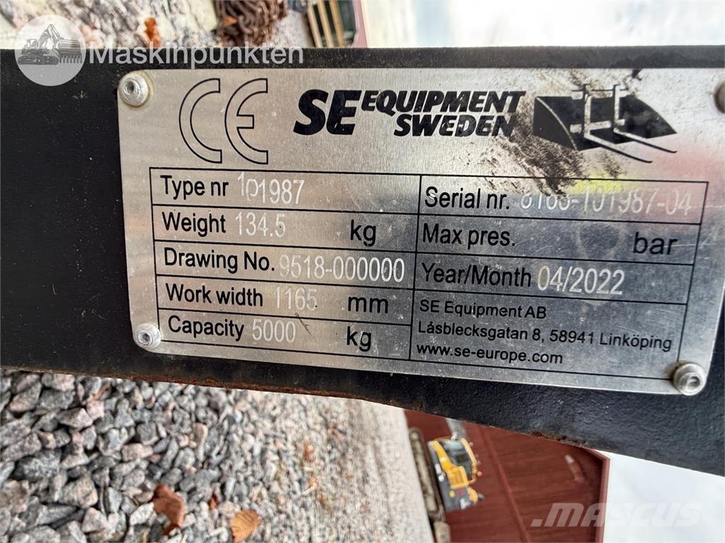 SE Equipment  Se Adapter Redskapsfäste/ adaptrar