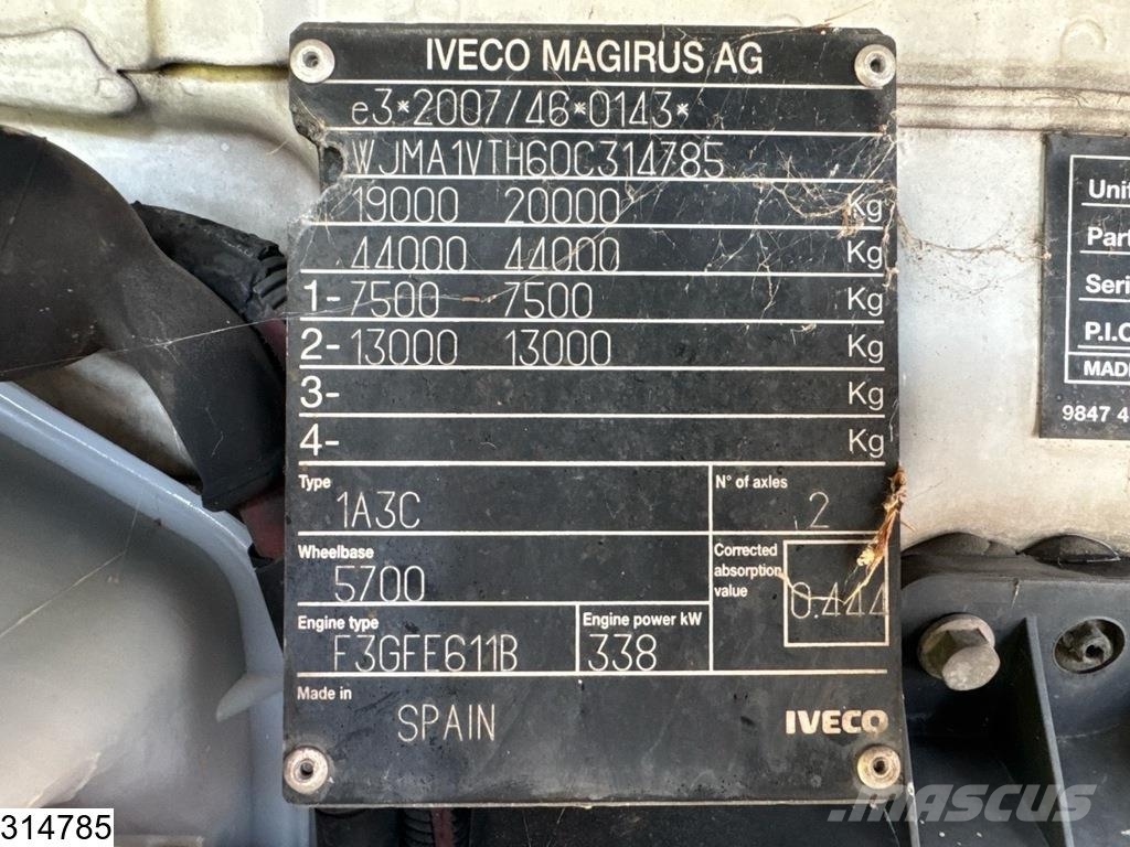 Iveco Stralis 460 EURO 6, Rolfo, Combi, Retarder Oprijwagen