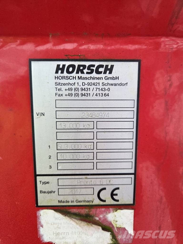 Horsch Pronto 6 DC Kylvökoneet