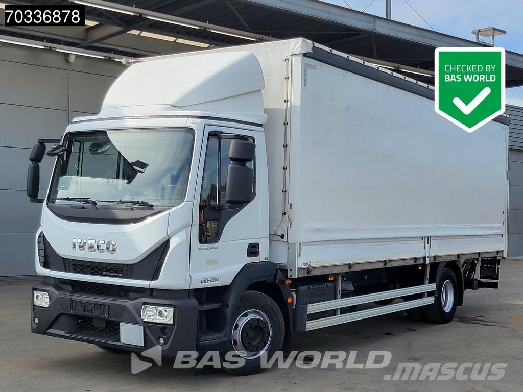 Iveco Eurocargo 140E280 4X2 14t Automatic Tailgate Euro Curtain sider trucks