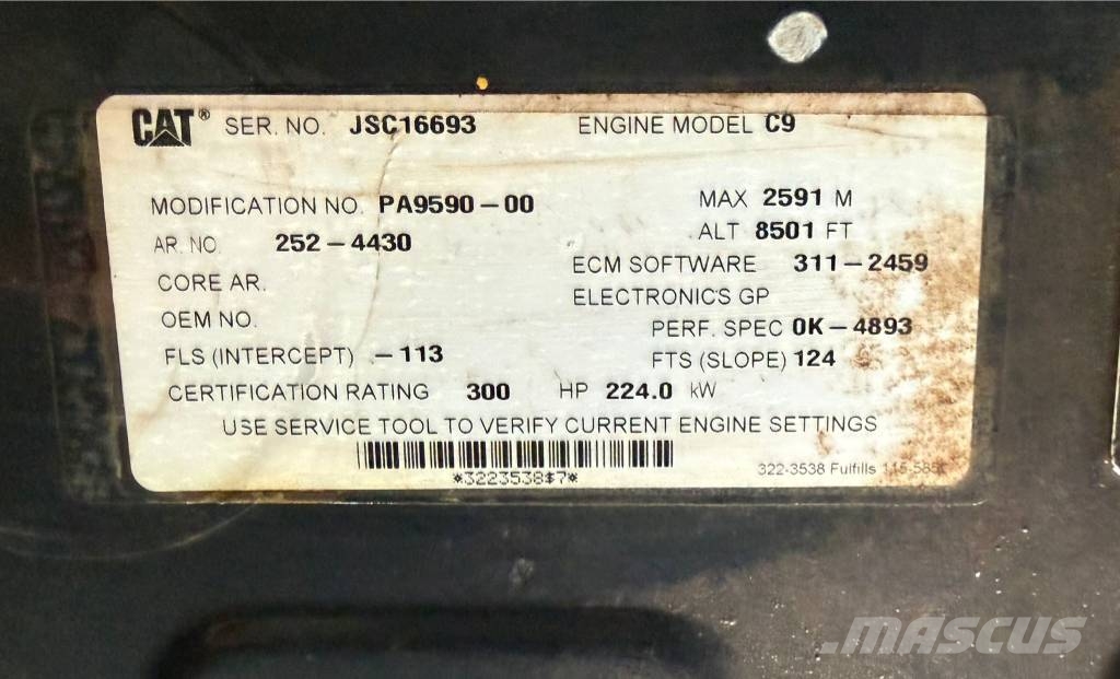 Atlas Copco XRHS 366 // BJ. 2012 / 4797 H/20 BAR/ CAT C9 Motor Compressores