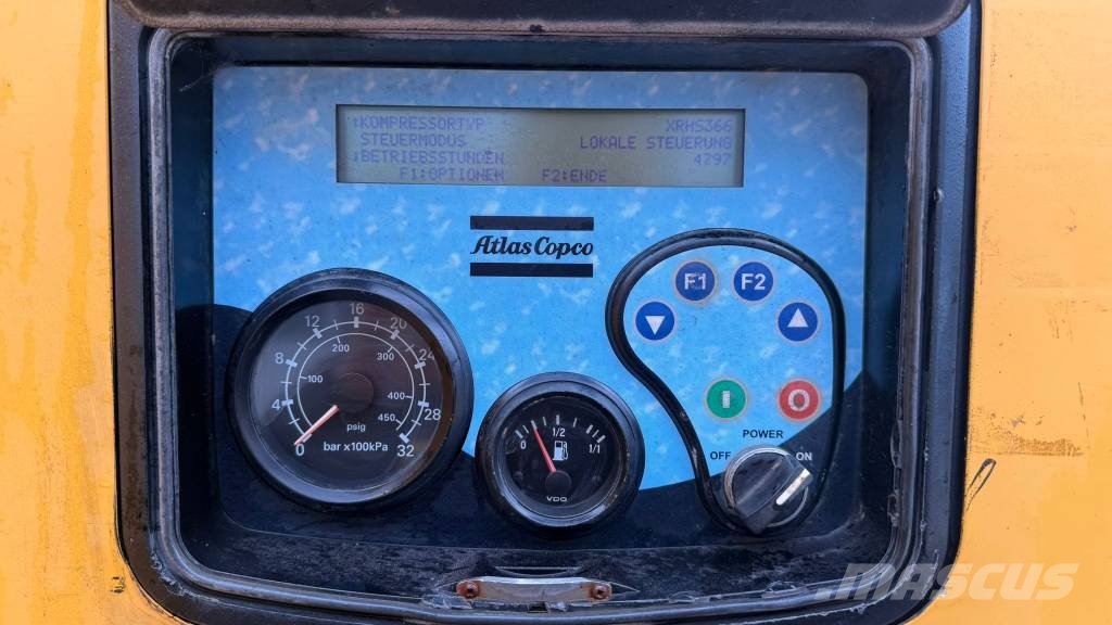 Atlas Copco XRHS 366 // BJ. 2012 / 4797 H/20 BAR/ CAT C9 Motor Compressores