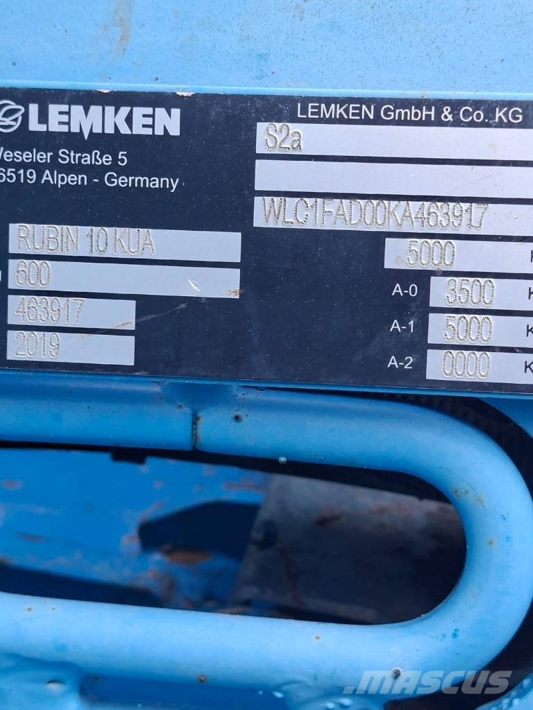 Lemken Rubin 10 KUA/600 Scheibeneggen