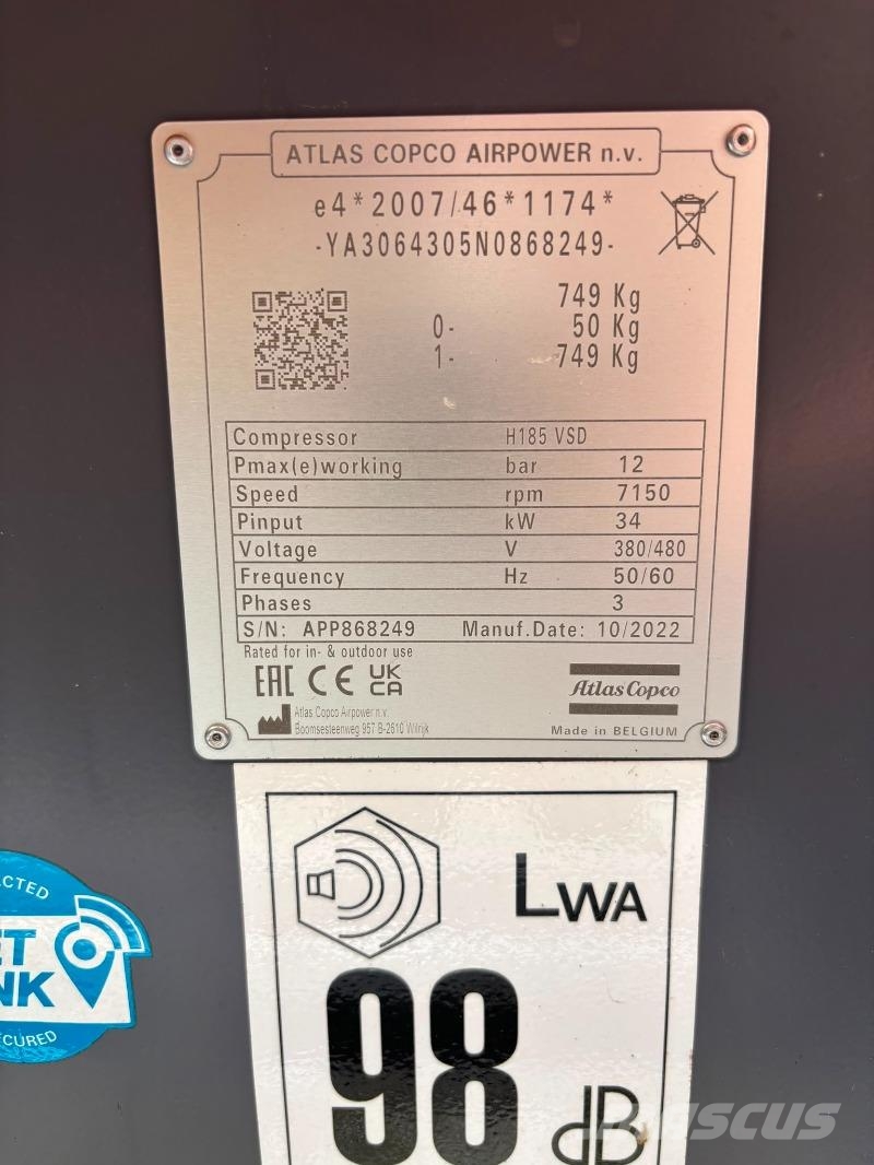 Atlas Copco AC E-Kompressor H185 VSD Ostale poljoprivredne mašine