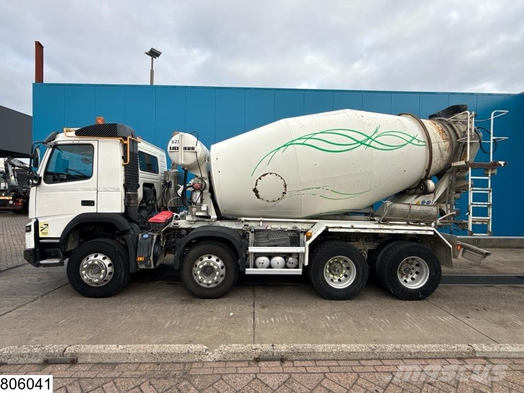 Volvo FMX 410 8x4, EURO 6, Liebherr 9m3, Betonmixers en pompen