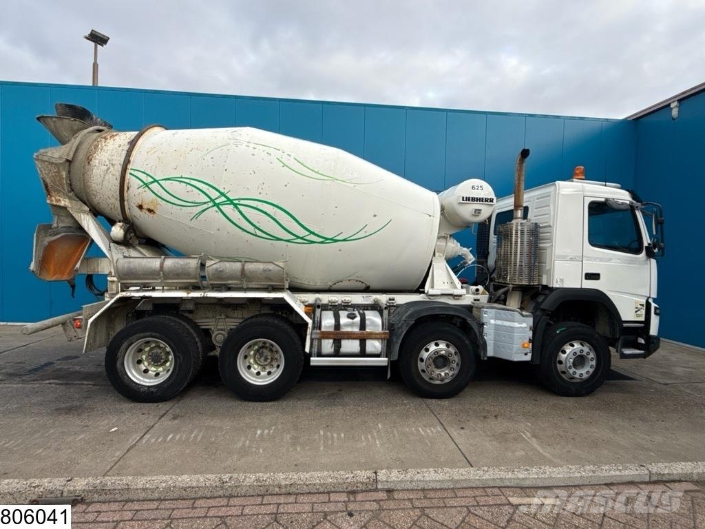 Volvo FMX 410 8x4, EURO 6, Liebherr 9m3, Betonmixers en pompen