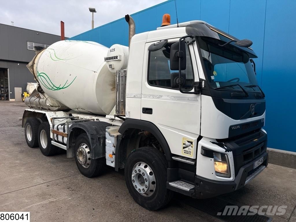 Volvo FMX 410 8x4, EURO 6, Liebherr 9m3, Betonmixers en pompen
