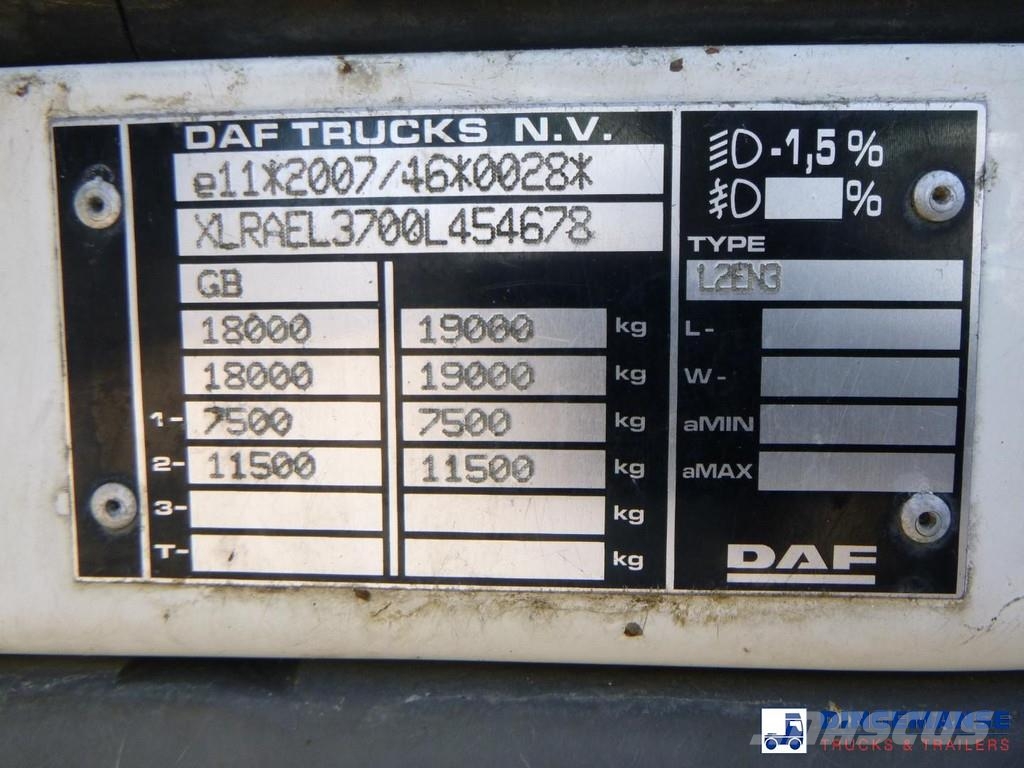 DAF LF 250 4x2 Whale vacuum tank 8 m3 콤비/진공 트럭