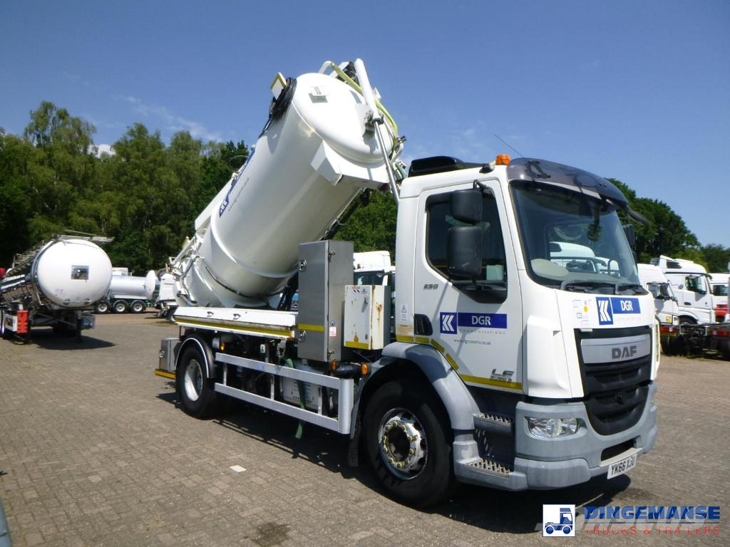 DAF LF 250 4x2 Whale vacuum tank 8 m3 콤비/진공 트럭