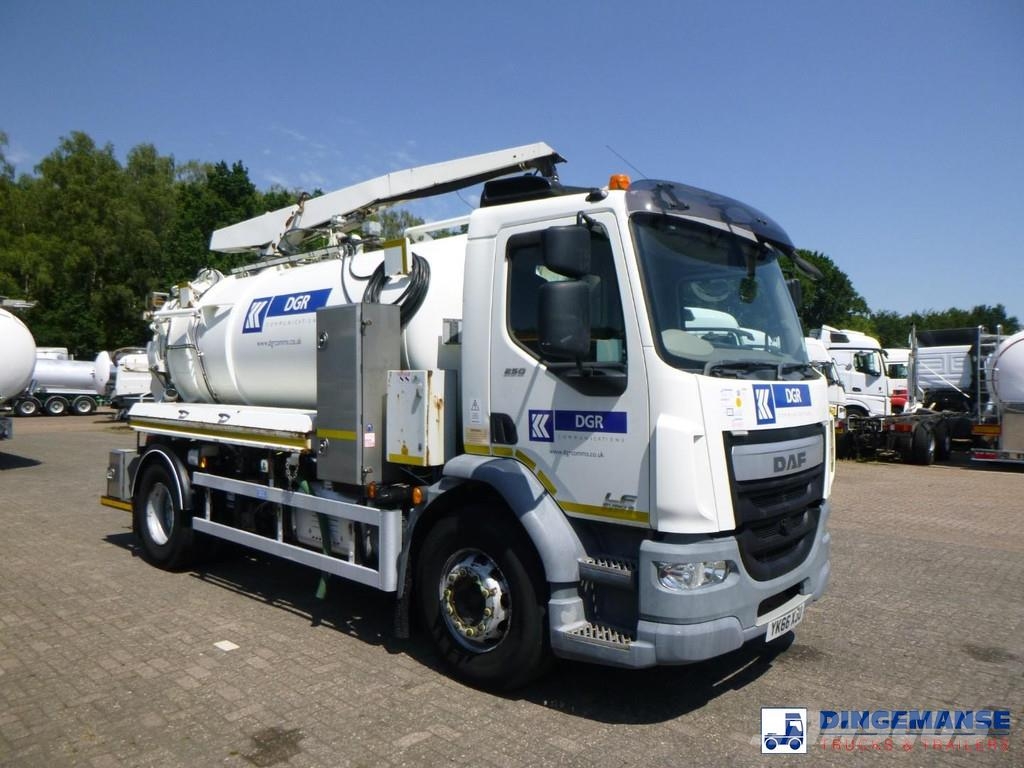 DAF LF 250 4x2 Whale vacuum tank 8 m3 콤비/진공 트럭